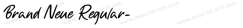 Brand Neue Regular字体转换
